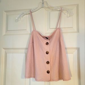 TopShop Back Tie Spaghetti Strap Tank. Size 4. Perfect condition. Classy casual.